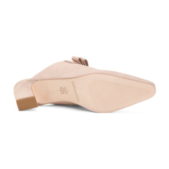 BERNARDO Suede Astrid Heeled Mules - Picture 3 of 3